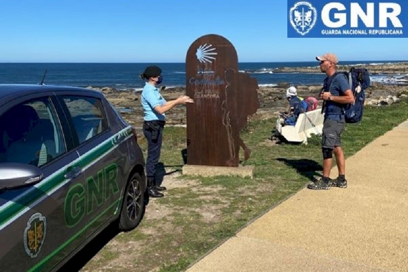 GNR de Braga e Viana na operação ‘Bom Caminho’ de apoio a peregrinos a Santiago de Compostela