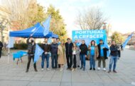 Iniciativa Liberal em acção do Movimento de Cidadania contra a Indiferença em Braga