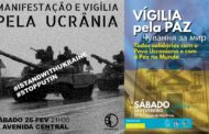 Braga em vigília pela paz na Ucrânia este sábado