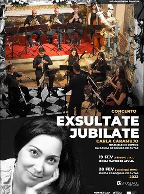 Esposende recebe duplo concerto com soprano Carla Caramujo e o Ensemble de Sopros da Banda de Antas (19 e 20 FEV)