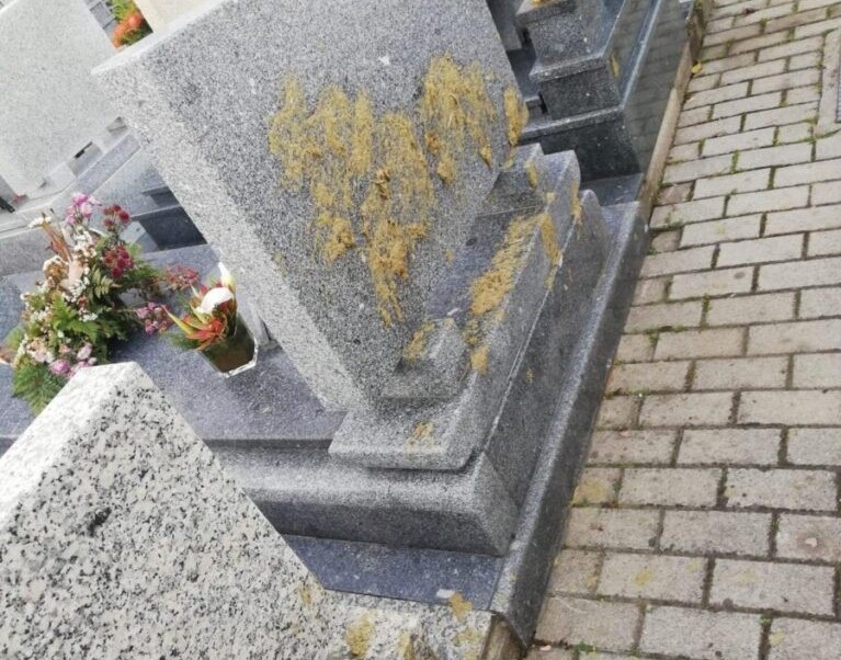 Vândalos profanam com estrume cemitério em Famalicão