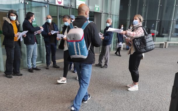 PCP assinala Dia Mundial da Saúde reivindicando mais SNS à porta do Hospital de Braga