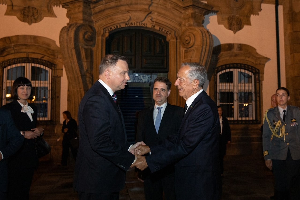 Marcelo mantém segredo sobre conversa com Presidente polaco em Braga