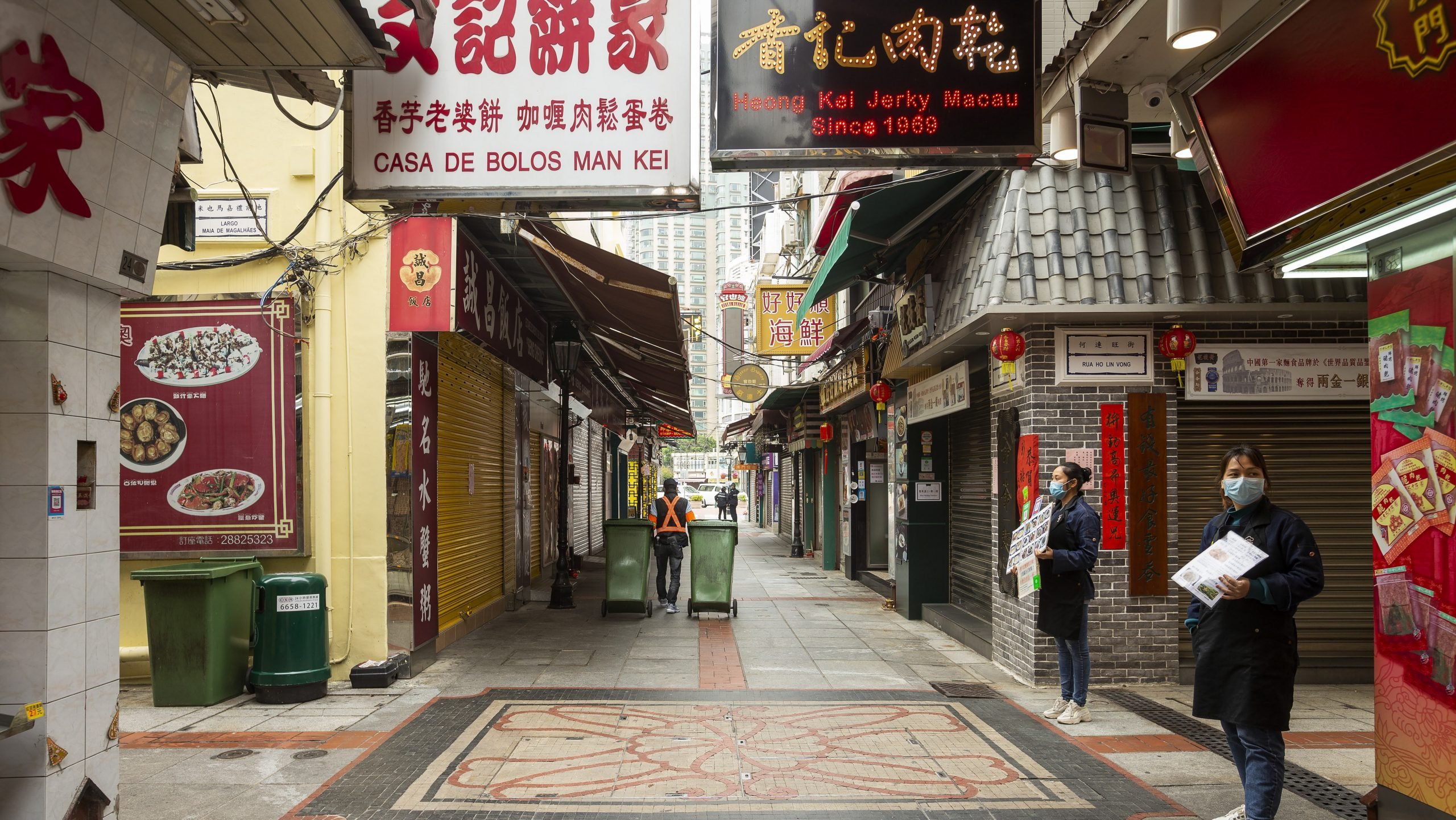 Macau praticamente fechado, quem não usar máscara arrisca prisão