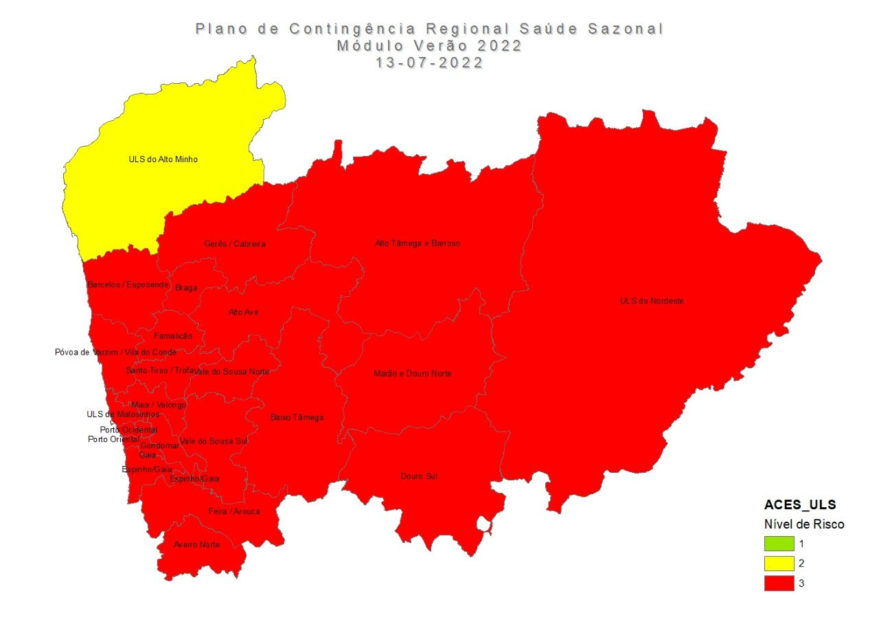 Distrito de Braga sob risco máximo de calor esta quarta-feira