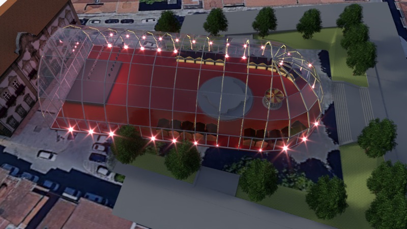 Mercado de Natal de Braga já tem cobertura gigante, palco e carrossel confirmados