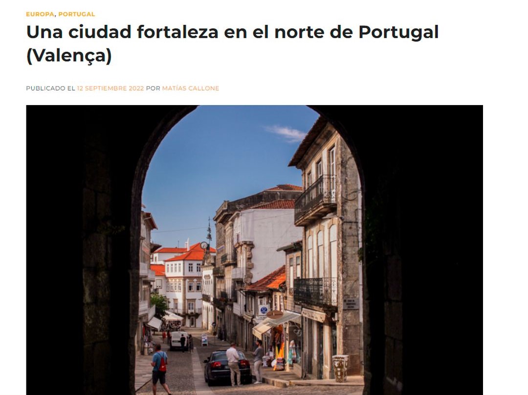 Valença, um dos 101 lugares incríveis do Mundo