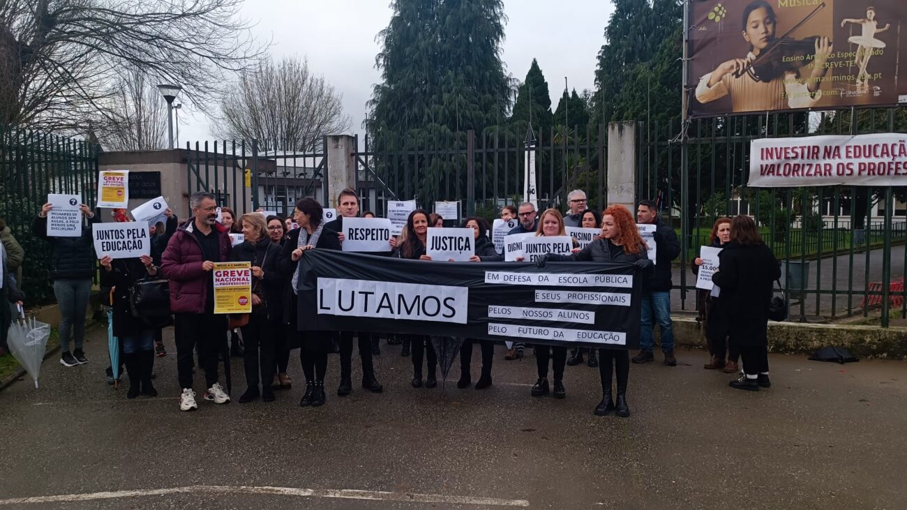Greve dos ‘profs’ cresce em Braga (c/vídeo)