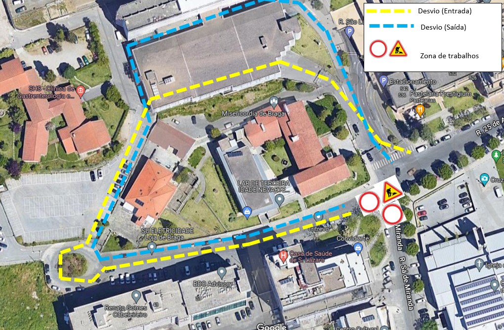 Trânsito condicionado esta sexta e sábado em Braga