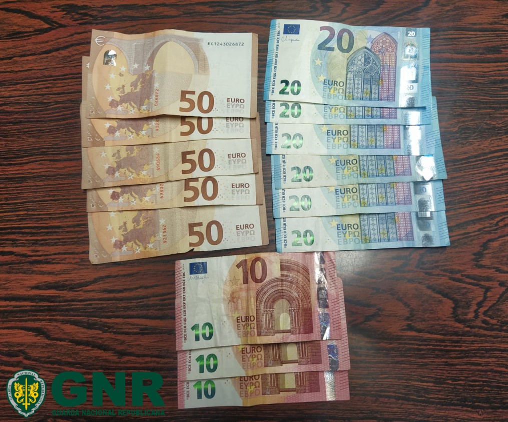 GNR identifica mulher suspeita de furto em Monção e recupera 400 euros em dinheiro