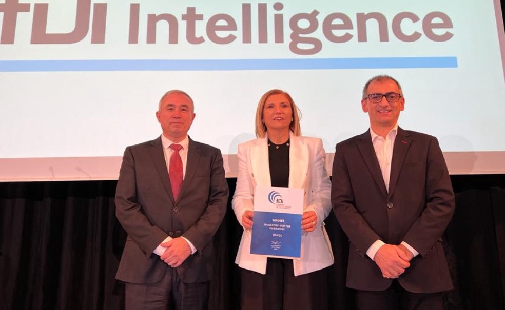 Braga recebe em Cannes prémio do Financial Times como melhor cidade do futuro