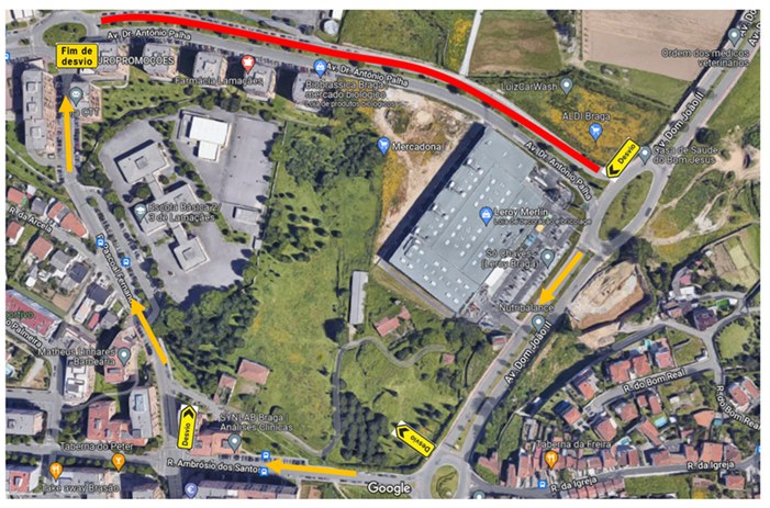 Trânsito condicionado esta segunda-feira em Braga