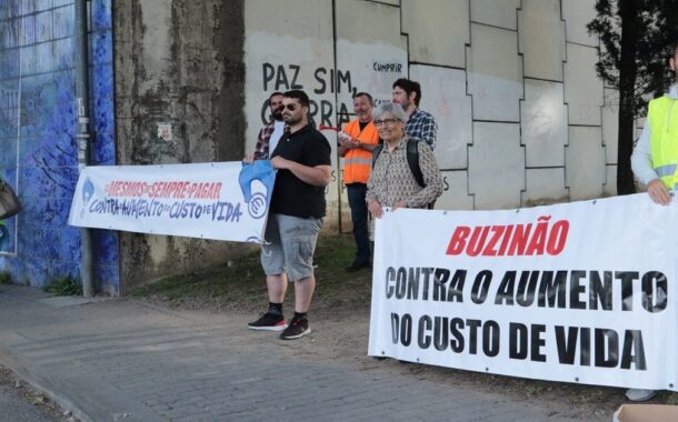 Costa recebido com protestos contra aumento do custo de vida em Braga