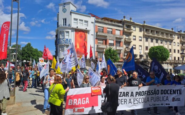 Professores de Braga na rua (também) contra novo regime de concursos