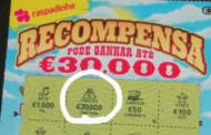 Homem ganha 30 mil euros em raspadinha de três euros em Famalicão