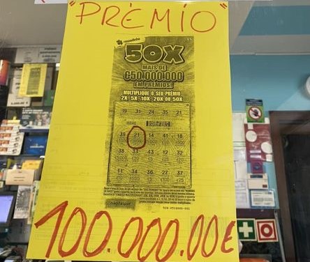 Apostador de Guimarães ganha 100 mil euros na Raspadinha 50 X