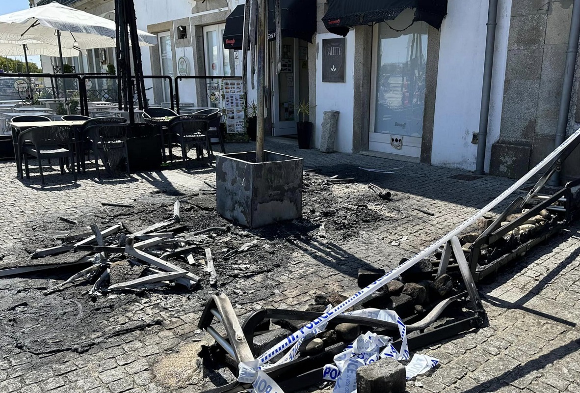 PSP quer internamento compulsivo para suspeito de incendiar esplanadas em Viana do Castelo