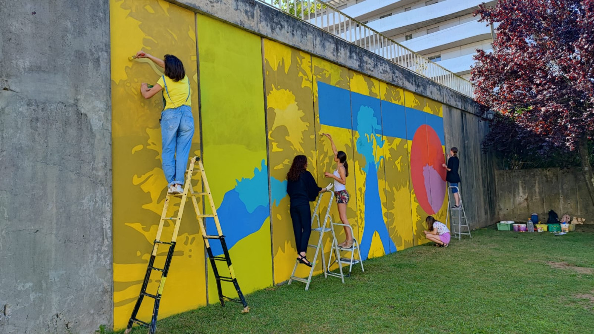 Famalicão tem novo mural criado pela comunidade ucraniana