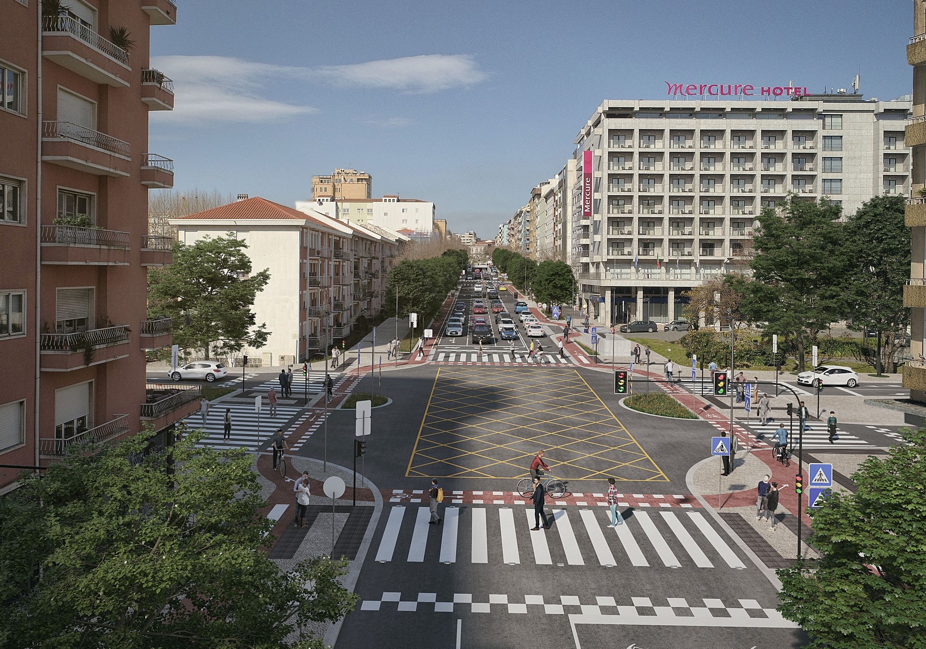 Obras na avenida da Liberdade condicionam trânsito em Braga