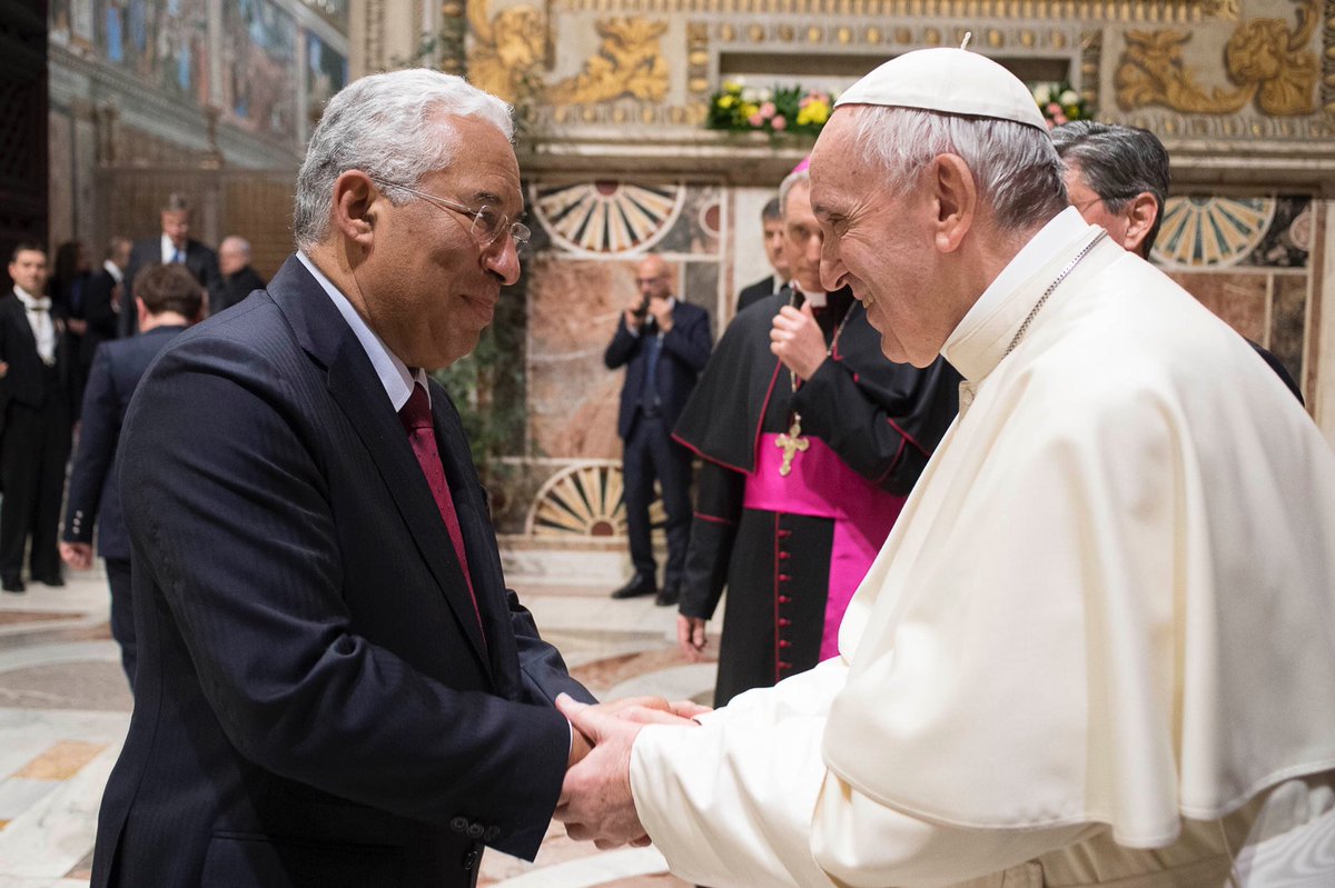 Primeiro-ministro recebido pelo Papa Francisco no Vaticano no próximo dia 28