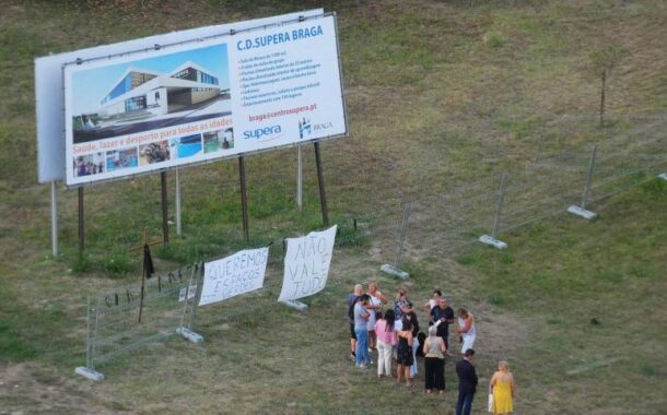 Moradores de rua no BragaParque promovem vigília contra construção de complexo desportivo