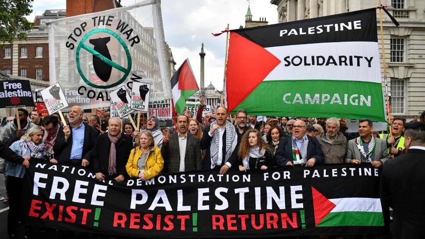 Manifestações pró-palestina levam a detenção de várias pessoas
