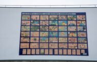 Direito das crianças em painel de azulejos em escola de Barcelos