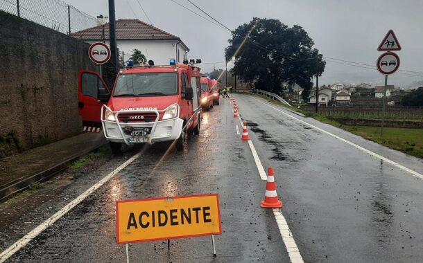 Dois feridos em despiste de carro na EN 101 em Monção