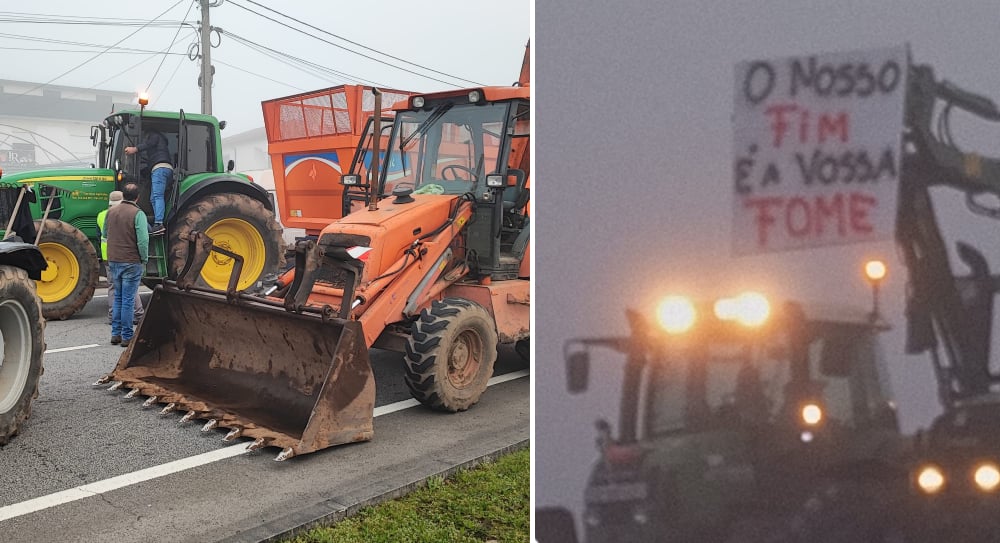 Bloqueio em Valença continua até “serem ouvidas” reivindicações dos agricultores do Norte