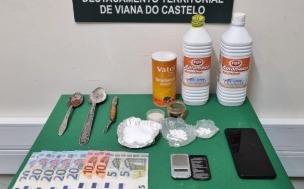 Caminha. Tinha laboratório em casa para produzir droga