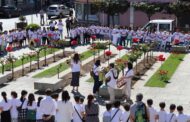 Alunos de Ponte da Barca ‘plantam’ cravos vermelhos na praça do Município