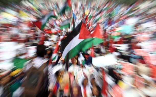 Jovens exigem libertação da Palestina na UMinho. “Gaza não pode deixar nenhum ser humano indiferente”, diz reitor
