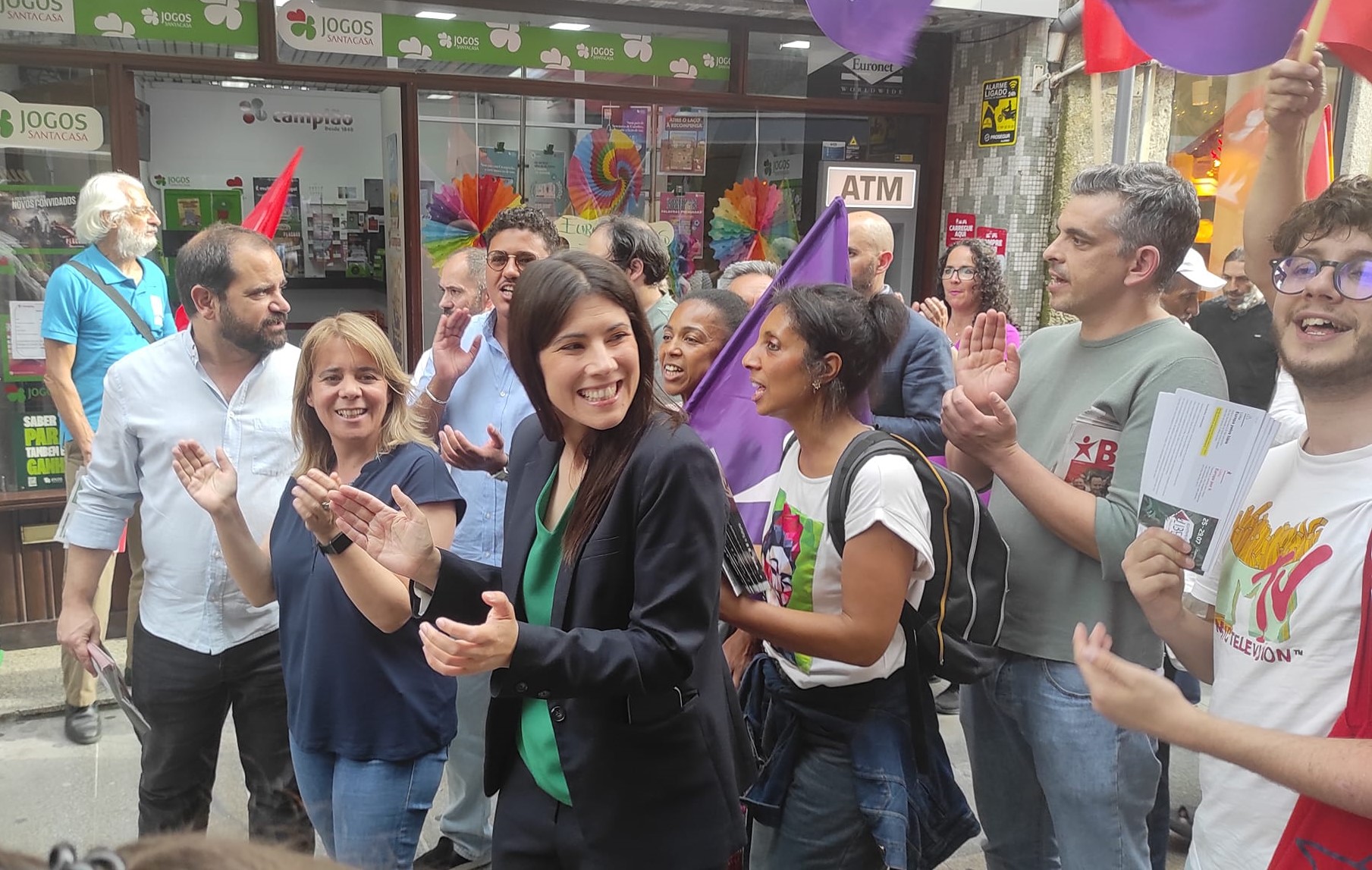 Europeias. Mariana Mortágua alerta em Braga para a demora da justiça em Portugal