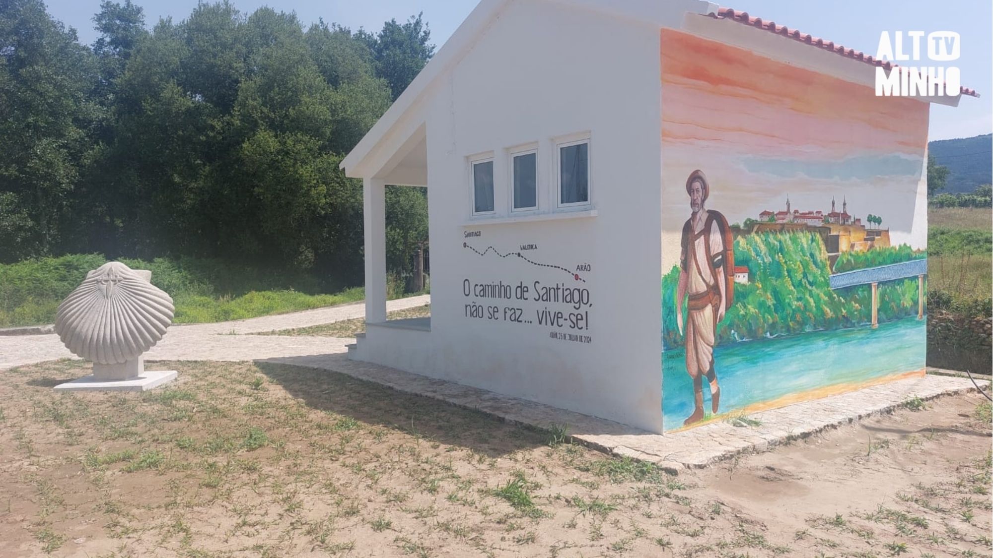 Posto de leite em Valença requalificado com homenagem aos peregrinos