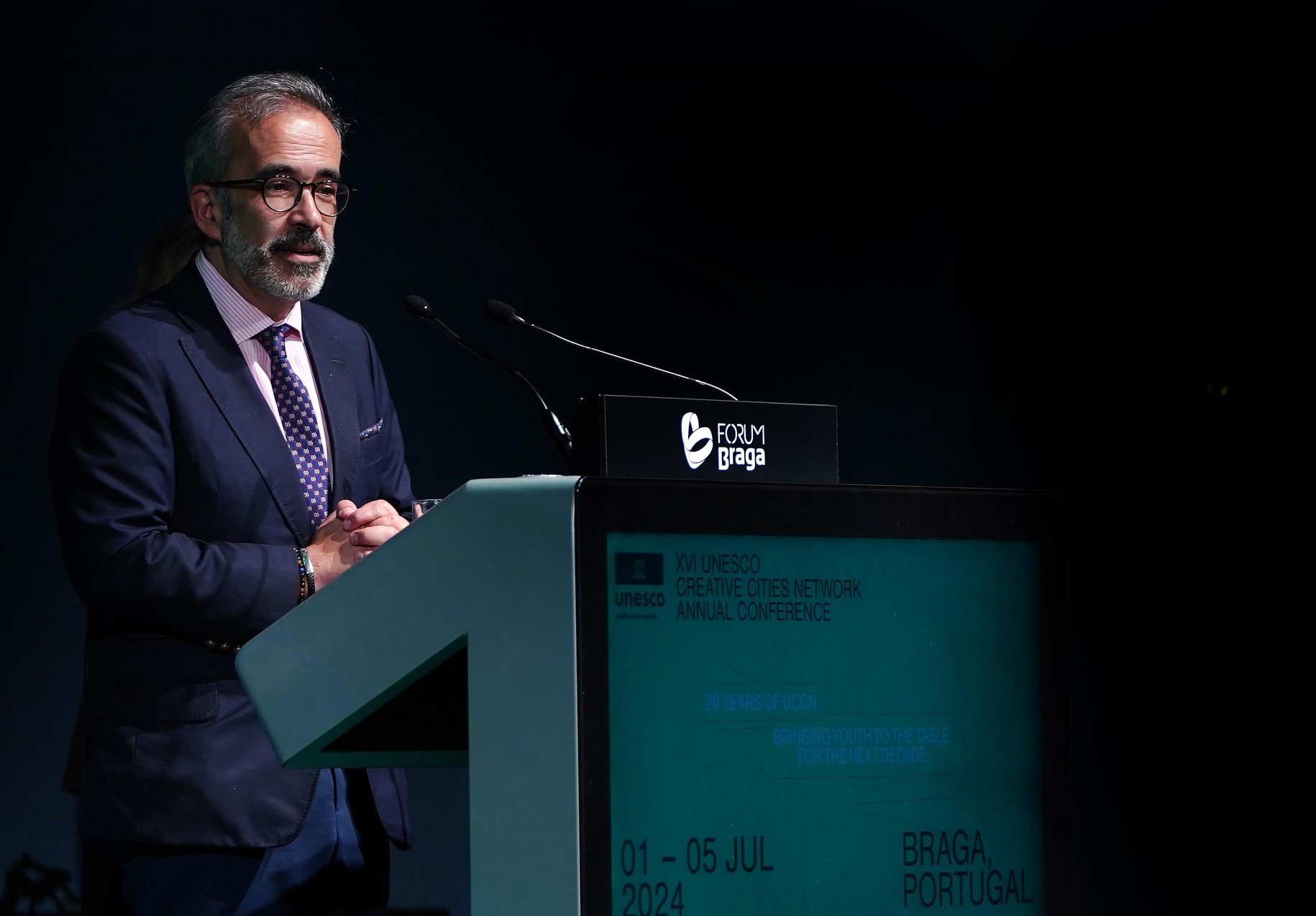 Paulo Rangel defende em Braga papel fundamental da Cultura na promoção da paz e segurança