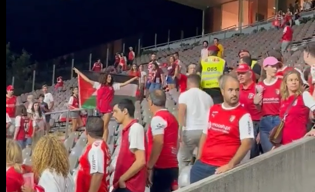 PCP questiona Governo sobre retirada de bandeira da Palestina a adepta do SC Braga