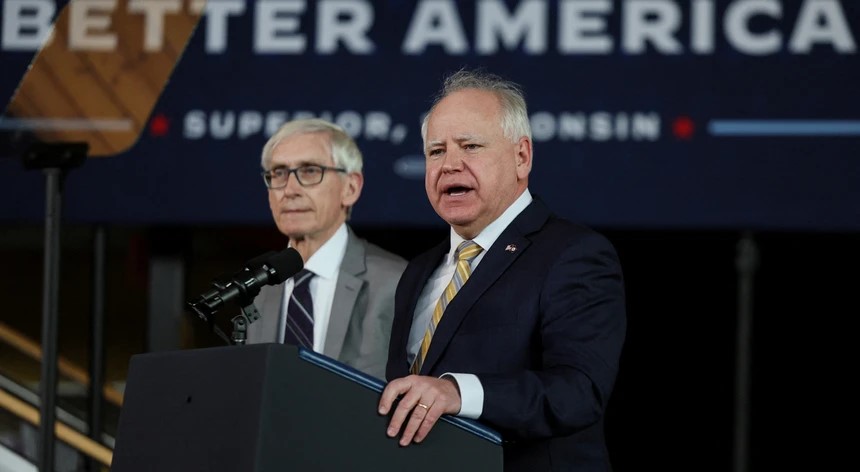 “Progressista” Tim Waltz escolhido por Kamala para candidato democrata a vice-presidente dos EUA