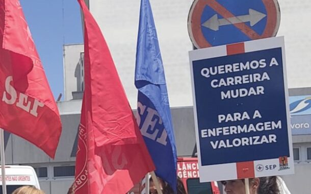 Greve dos enfermeiros com adesão superior a 70% nos hospitais do Quadrilátero Urbano