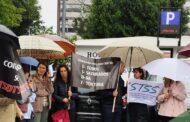 Em protesto junto do Hospital de Famalicão, técnicos da área da saúde prolongam greve até final de Outubro
