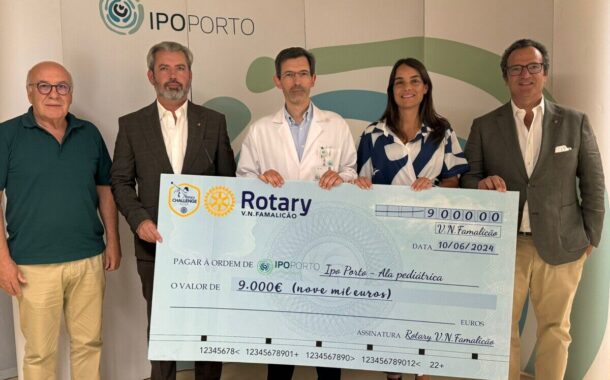 Rotary Club de Famalicão entrega nove mil euros na Ala Pediátrica do IPO