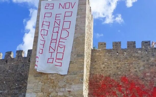 Climáximo pinta Castelo de São Jorge em Lisboa