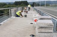 Ponte entre Cerveira e Tomiño (Galiza) em obras