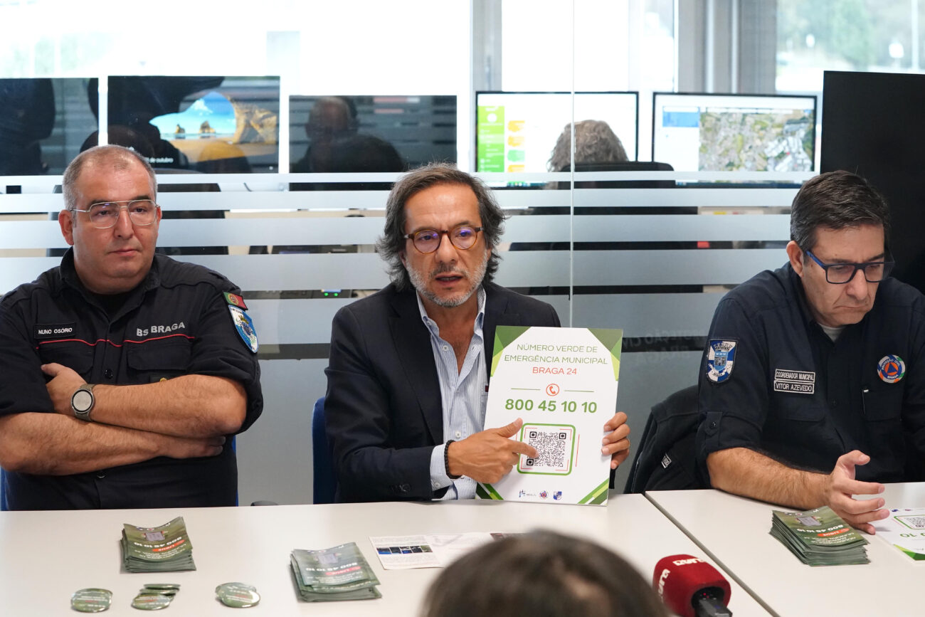800 45 10 10. Já está disponível o ‘número verde’ de resposta municipal de Braga