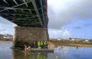 Esposende. IP mostra obras na Ponte do Fão sobre o Rio Cávado,