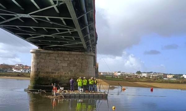 Esposende. IP mostra obras na Ponte do Fão sobre o Rio Cávado,