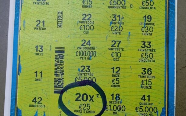 Apostou 5 euros em raspadinha e ‘sacou’ 500 em Barcelos