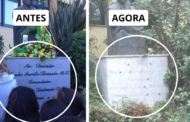 Famalicão. Estátua do Fundador do Externato Delfim Ferreira vandalizada