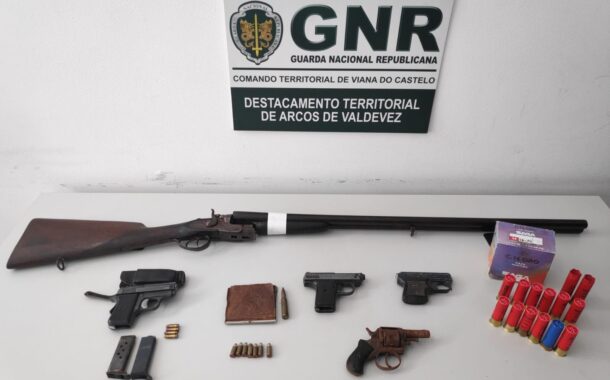 Homem detido na posse de arsenal em Ponte de Lima