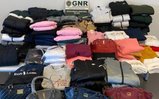 GNR detém cinco pessoas e apreende milhares de artigos contrafeitos em mercados e feiras