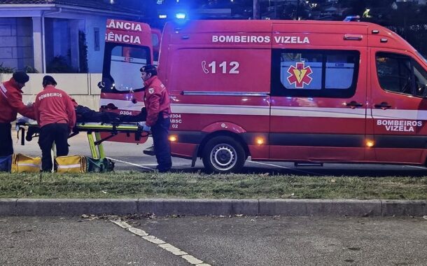 Colisão faz dois feridos em Guimarães